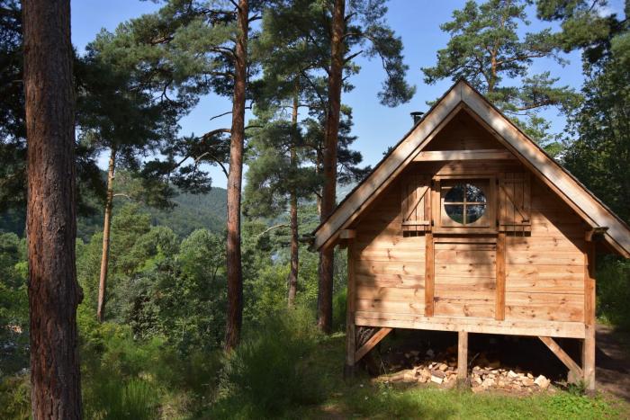 cabane lodge domaine du lac chambon