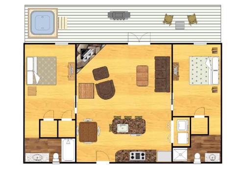 210 cubs in the treetops 2 bedroom home by redawning