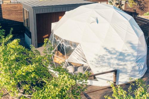 the village yufuin onsen glamping