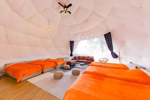 the village yufuin onsen glamping