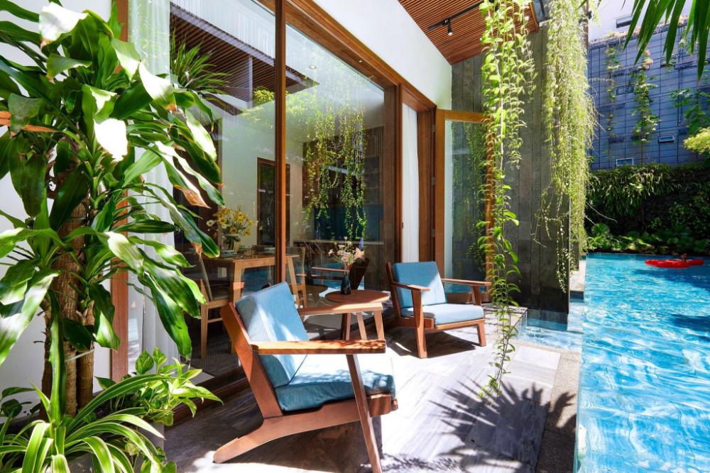 tam house villa hotel pool view room