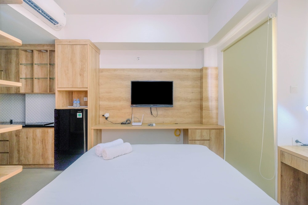 minimalist mustika golf residence studio apartment with city view