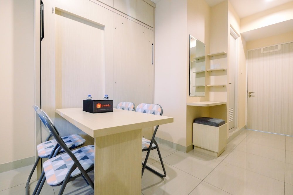 unique studio room with multifunction bed grand kamala lagoon apartment