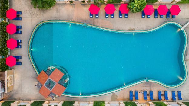 mountain beach resort