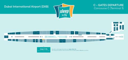 sleep n fly sleep lounge dubai international airport c gates