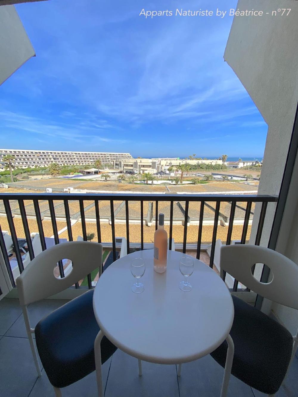 appartement heliopolis village naturiste cap dagde