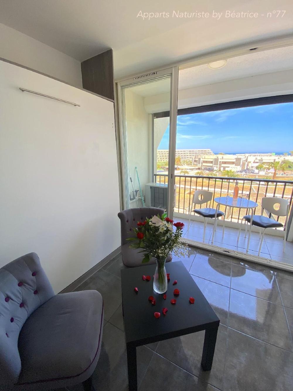appartement heliopolis village naturiste cap dagde