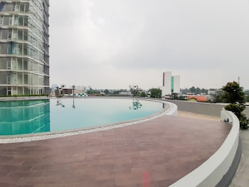 fully furnished studio with comfort design majestic point serpong apartment