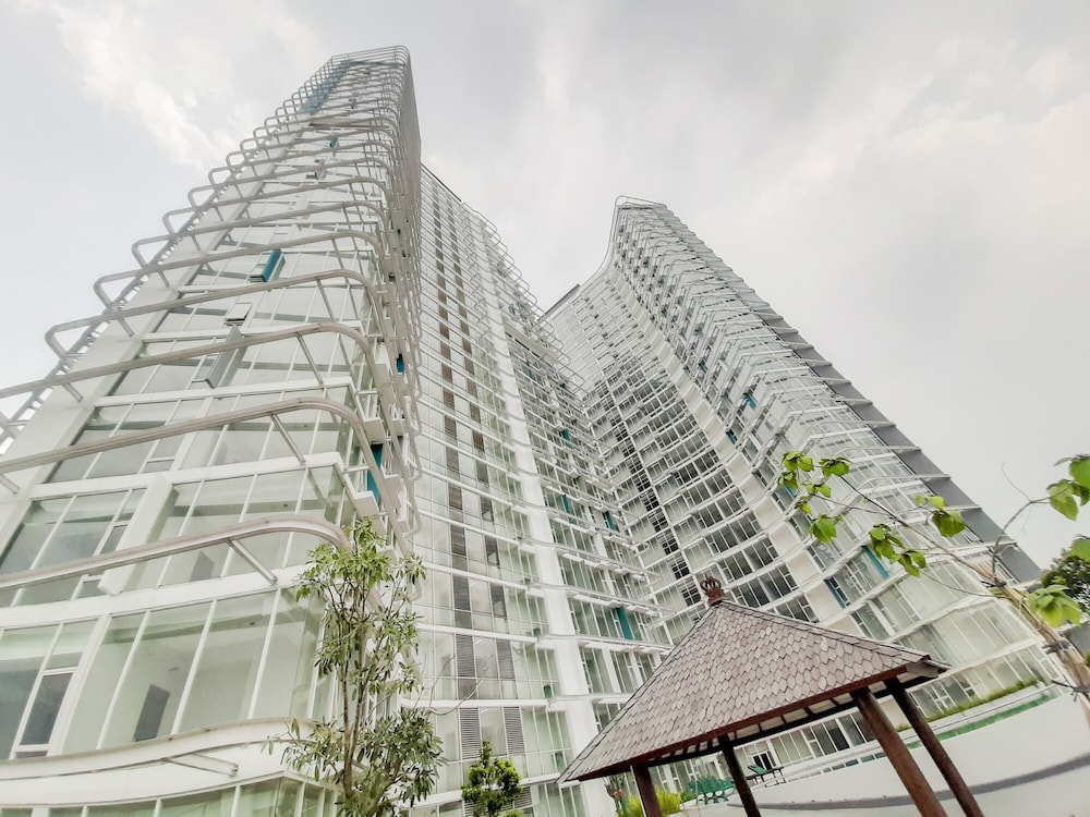 fully furnished studio with comfort design majestic point serpong apartment
