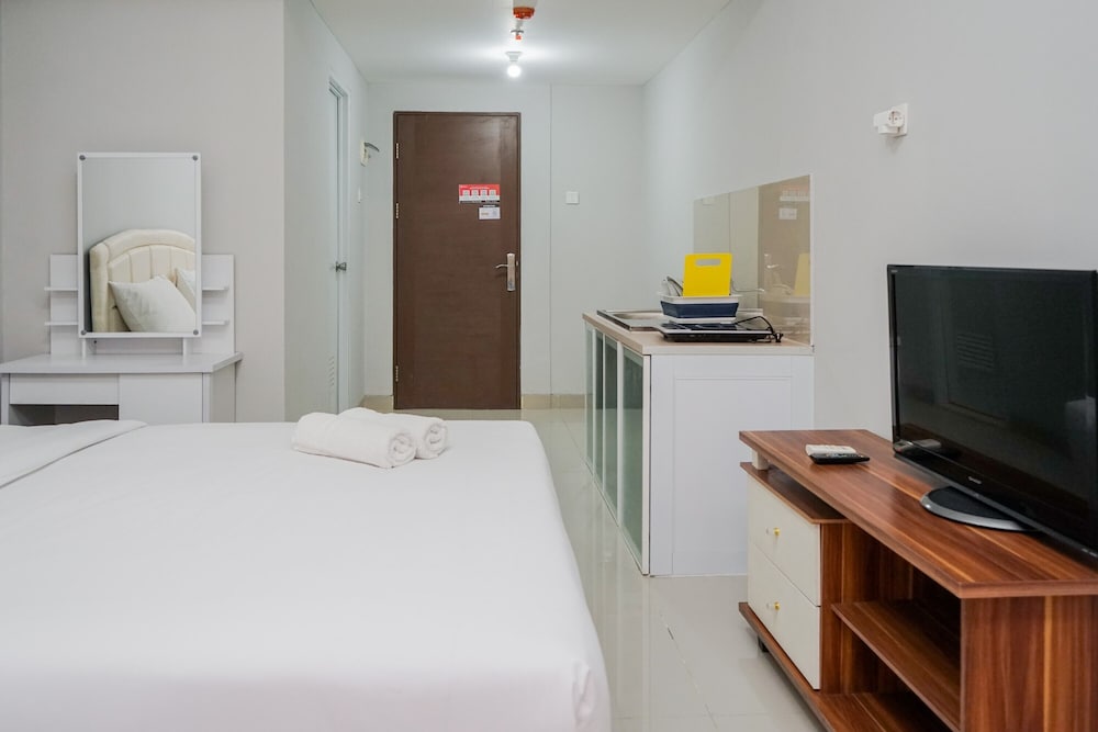 fully furnished studio with comfort design majestic point serpong apartment