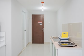 fully furnished studio with comfort design majestic point serpong apartment
