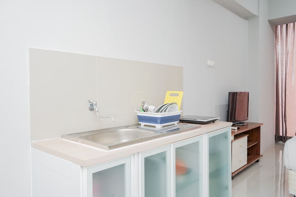 fully furnished studio with comfort design majestic point serpong apartment