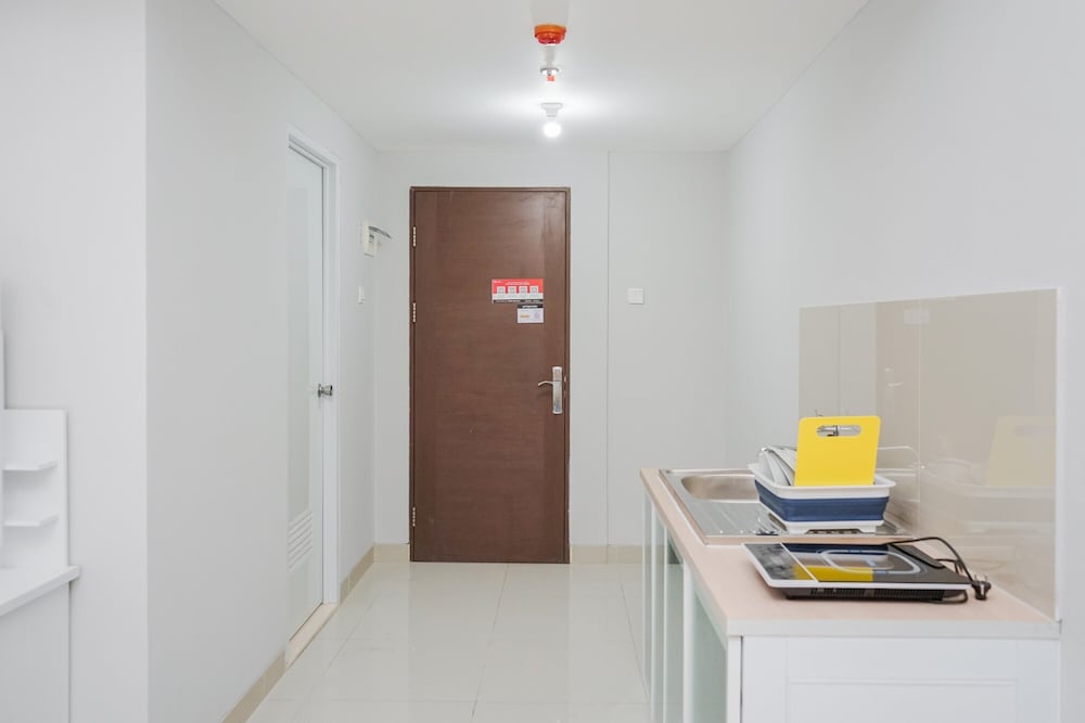 fully furnished studio with comfort design majestic point serpong apartment