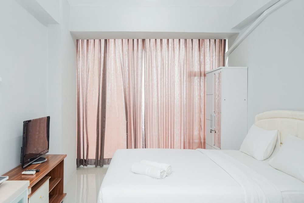 fully furnished studio with comfort design majestic point serpong apartment
