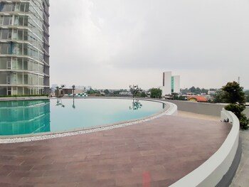 fully furnished studio with comfort design majestic point serpong apartment
