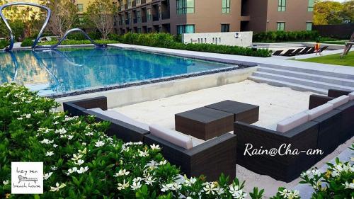 rain by lazy sea beach house