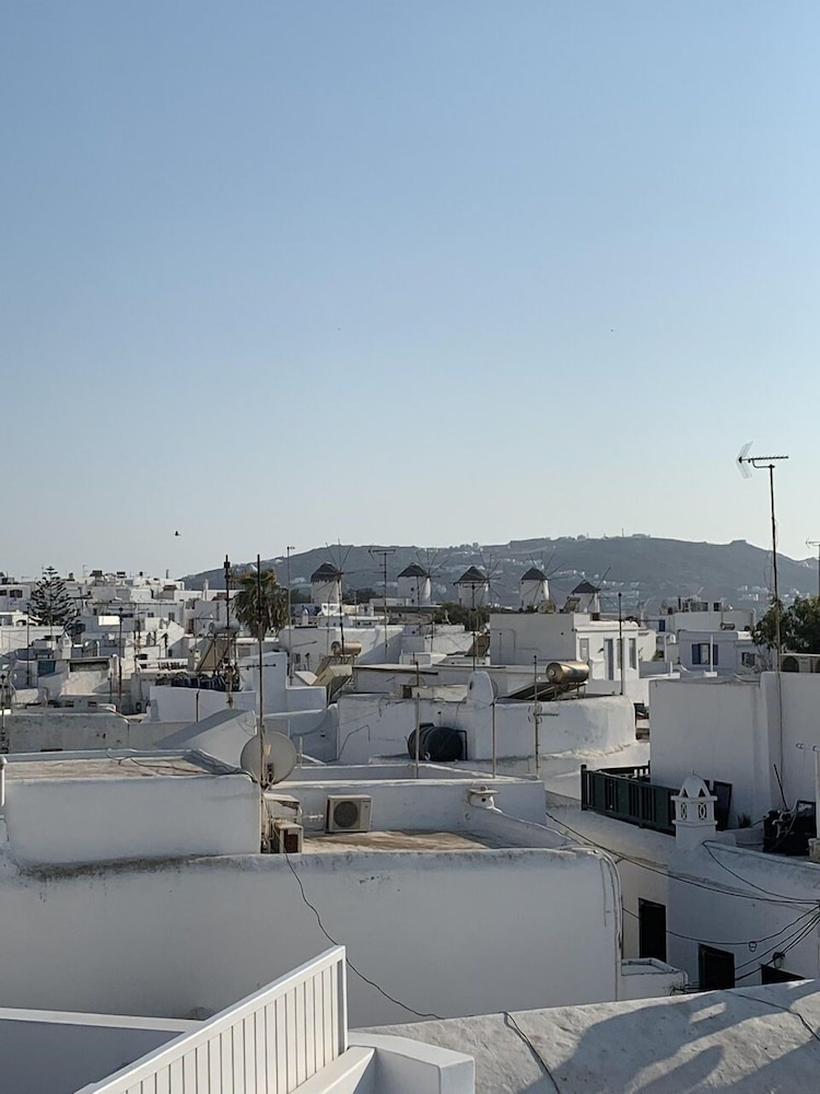 roofs of chora townhouse with rooftop pool adults only