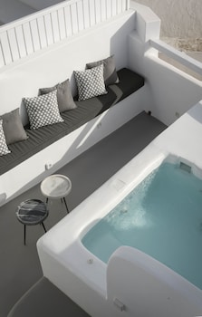 roofs of chora townhouse with rooftop pool adults only