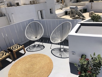 roofs of chora townhouse with rooftop pool adults only