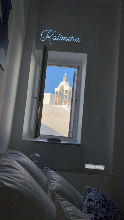 roofs of chora townhouse with rooftop pool adults only
