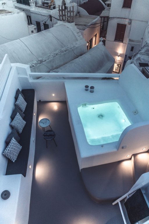 roofs of chora townhouse with rooftop pool adults only