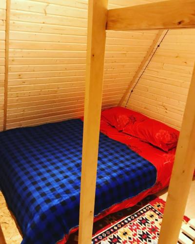 wooden huts in mestia