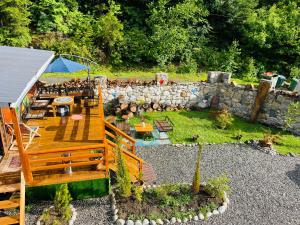 wooden huts in mestia