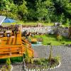 wooden huts in mestia