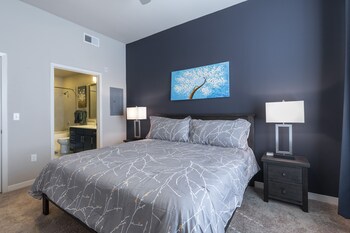 luxury med center fully equipped king sized bed condos
