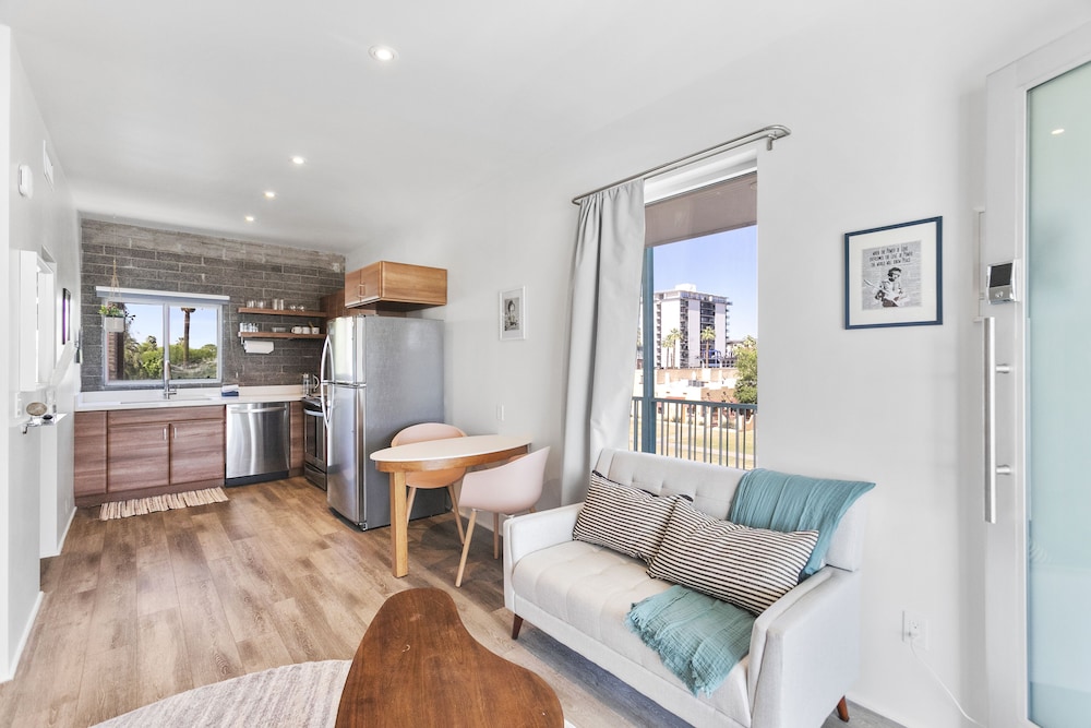 modern designer studio with pool