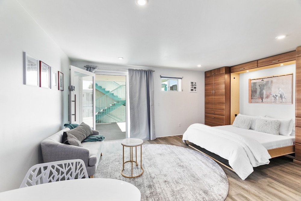 modern designer studio with pool