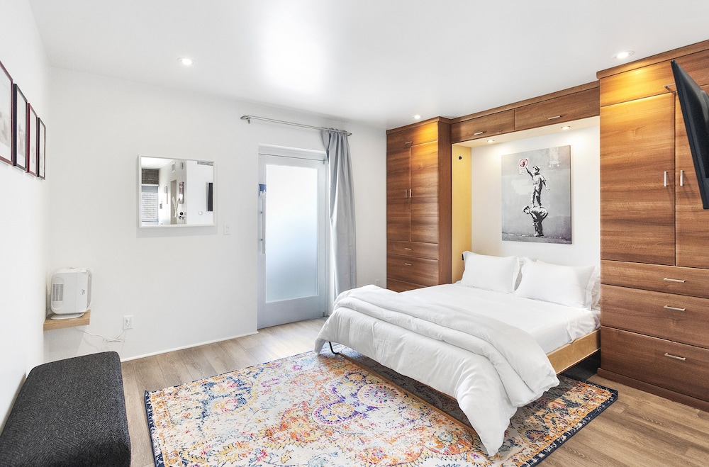 modern designer studio with pool