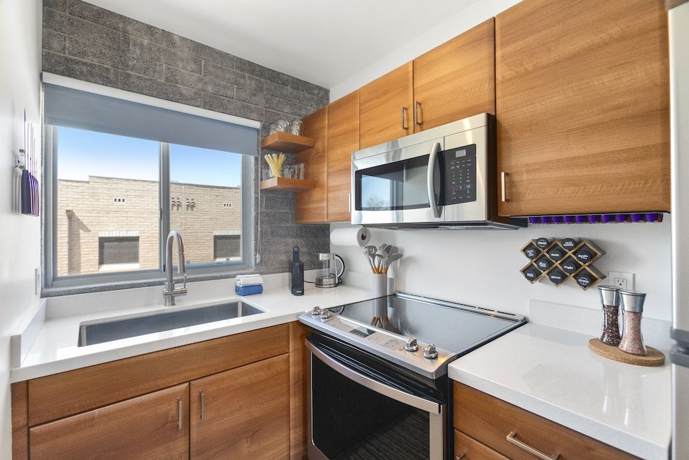 modern designer studio with pool