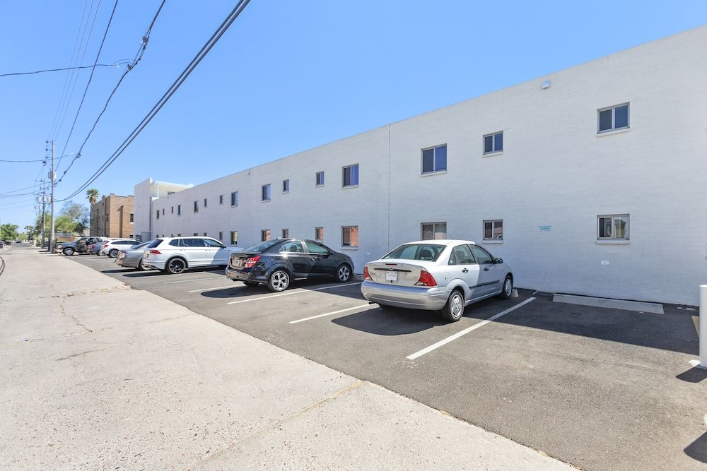 modern designer studio with pool