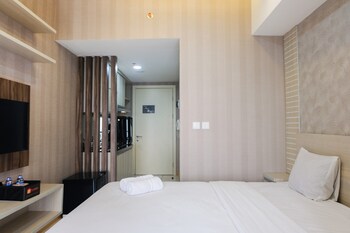 homey studio apartment at m town residence near summarecon mall serpong