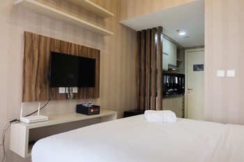 homey studio apartment at m town residence near summarecon mall serpong
