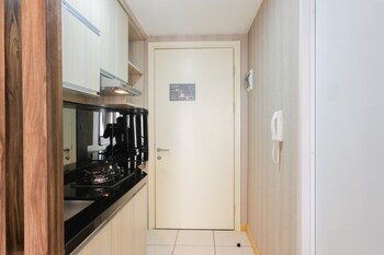 homey studio apartment at m town residence near summarecon mall serpong
