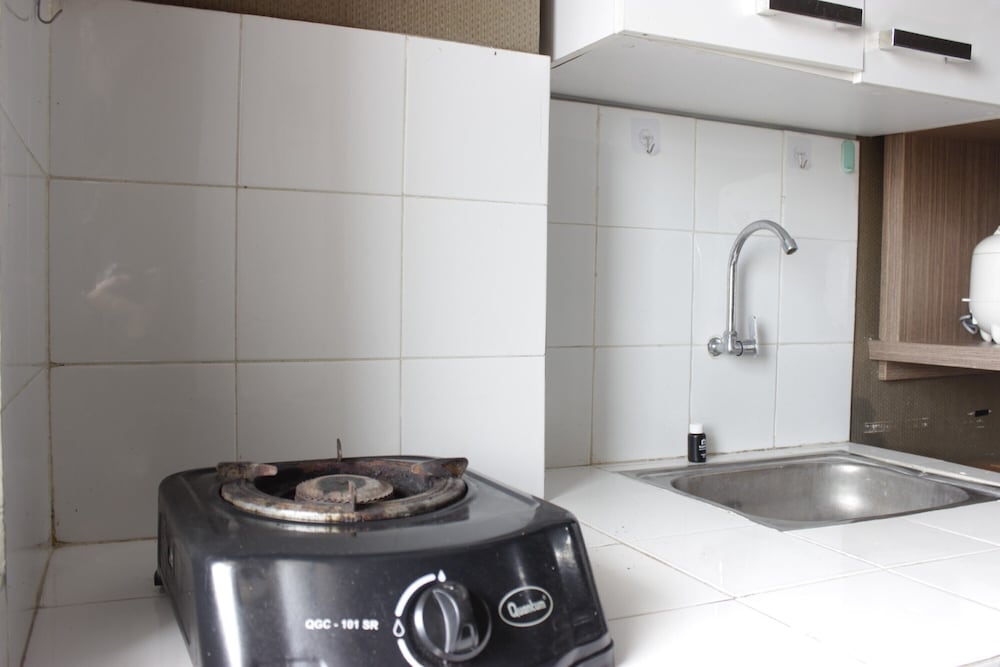 minimalist studio room at gateway ahmad yani cicadas apartment