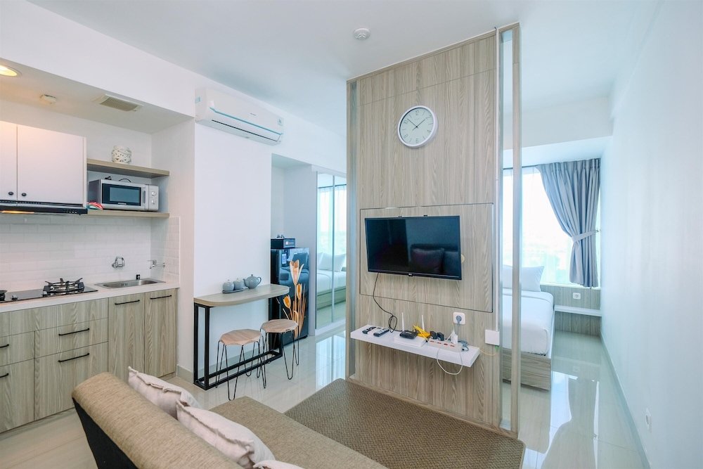 fully furnished with comfy design studio grand kamala lagoon apartment