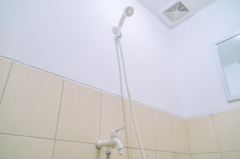 minimalist studio room at urbantown serpong apartment