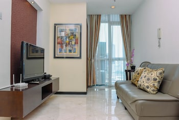elegant and comfort 1br extra room apartment at bellagio residence