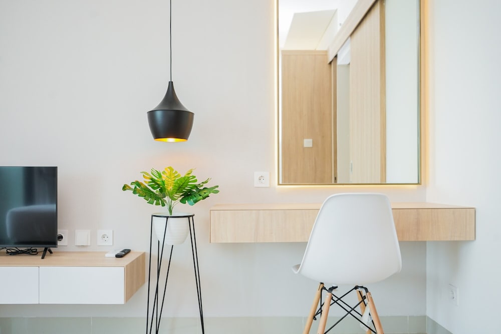 comfort and minimalist studio at embarcadero bintaro apartment