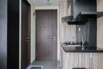 modern and homey studio at bintaro icon apartment