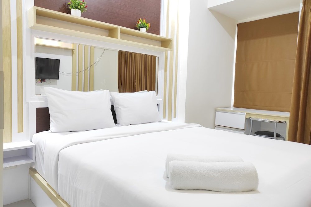 tranquil studio apartment at vida view makassar