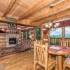 view private hot tub pool table fireplace relax