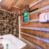 view private hot tub pool table fireplace relax