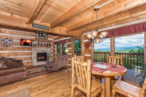 view private hot tub pool table fireplace relax