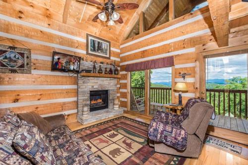 view private hot tub pool table fireplace relax