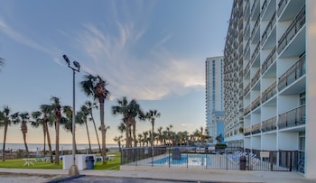 oceanfront boardwalk condo w private balcony and access to beach