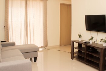 warm and cozy living 3br at meikarta apartment